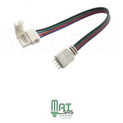 Connecteur avec fil 5050 RGB 12V sans soudure
