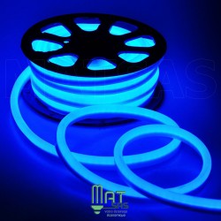 Strip LED néon flexible Professionnel EPISTAR 2835 120 LED/m de 50 mètres bleu étanche (IP68)