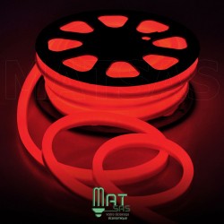 Strip LED néon flexible Professionnel EPISTAR 2835 120 LED/m de 50 mètres rouge étanche (IP68)