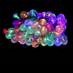 Guirlande LED 10 mètres RGB (multi color) effet cristal 100 boules